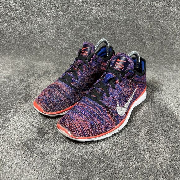 Nike Free TR Flyknit Athletic Running Shoes Blue 718785-002 Women’s Size 8.5 - Picture 6 of 13